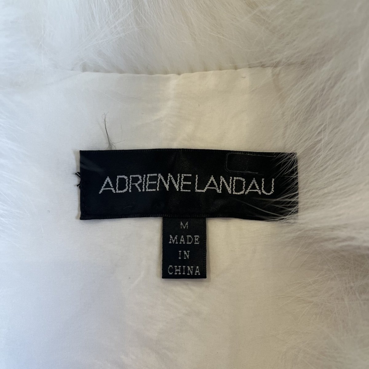 画像12: WHITE COLOR REAL SELP FOX FUR DESIGN VEST / Ladies M (12)