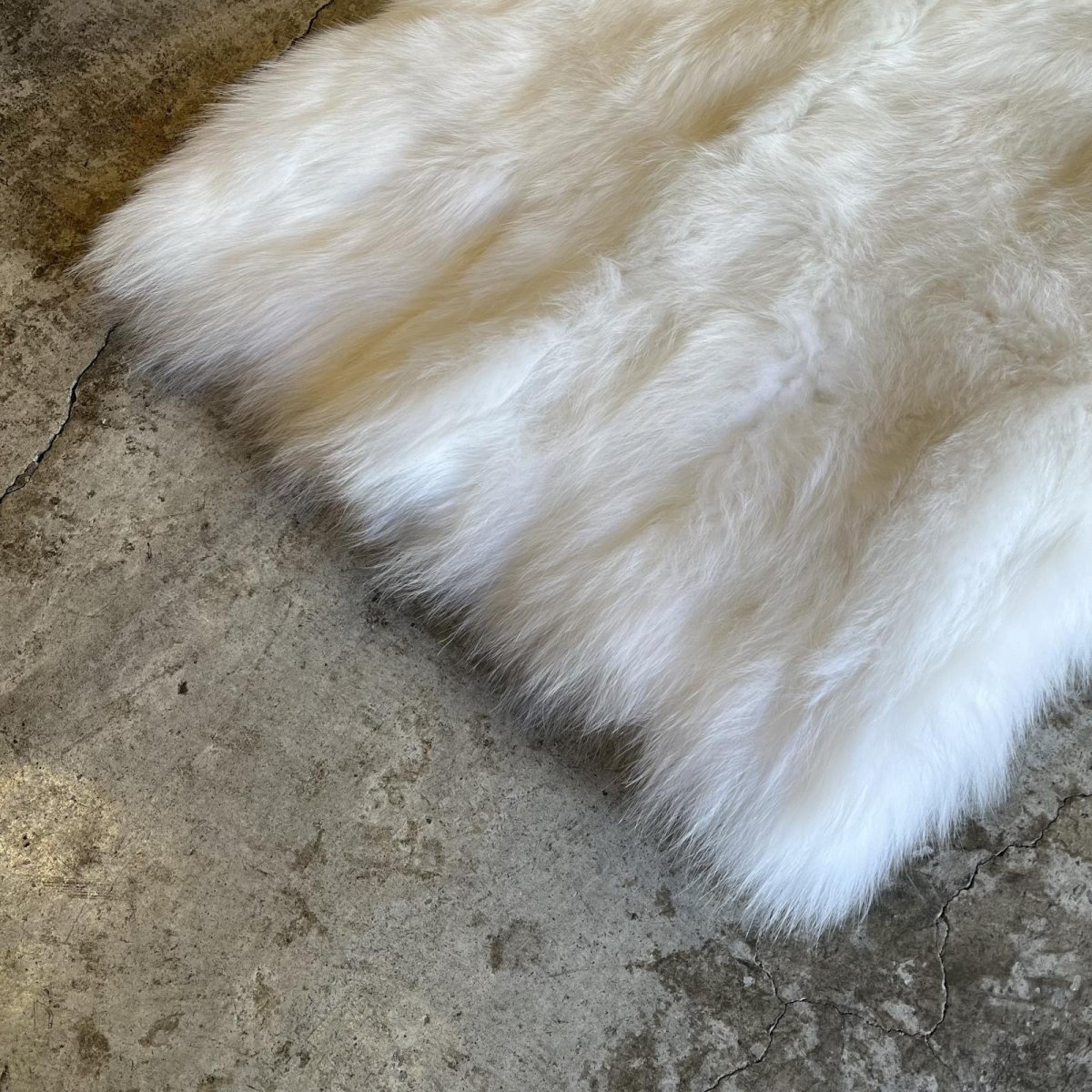 画像4: WHITE COLOR REAL SELP FOX FUR DESIGN VEST / Ladies M (4)
