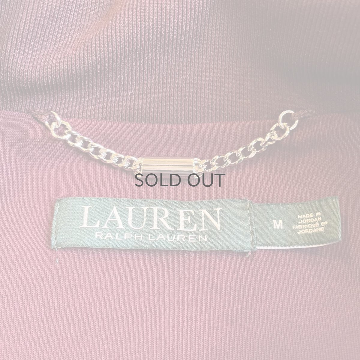 画像12: 【RALPH LAUREN】ALL OVER DIAMOND PATTERN COLOR VELVET ZIP UP JACKET / Ladies M  (12)