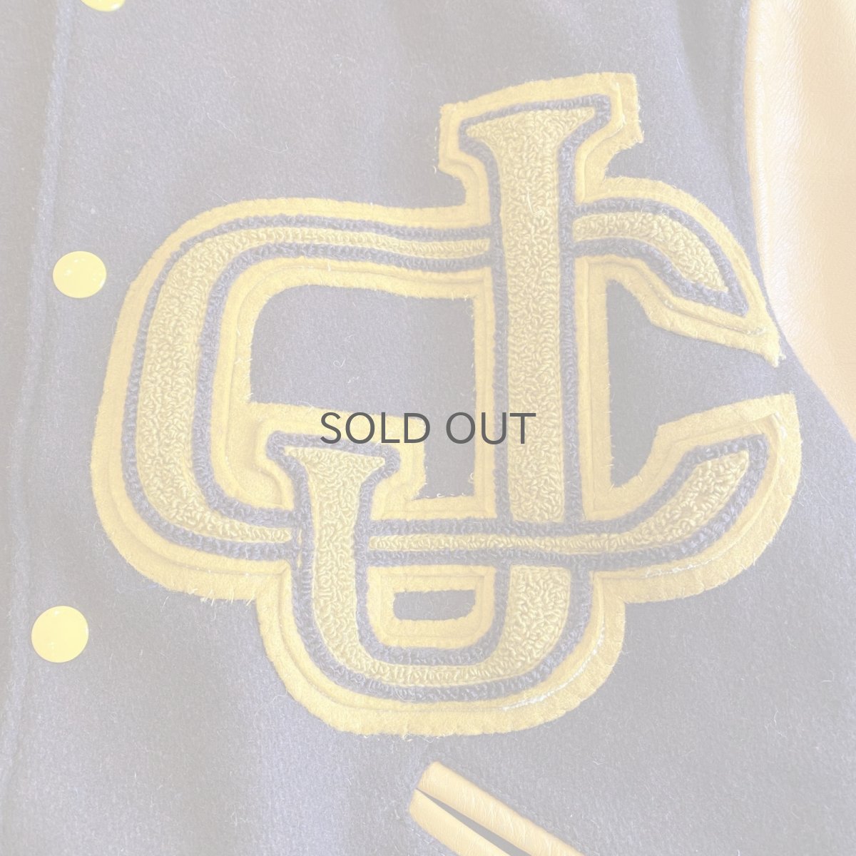 画像4: OLD COLOR LEATHER SLEEVE AWARD JACKET / Ladoes L (4)