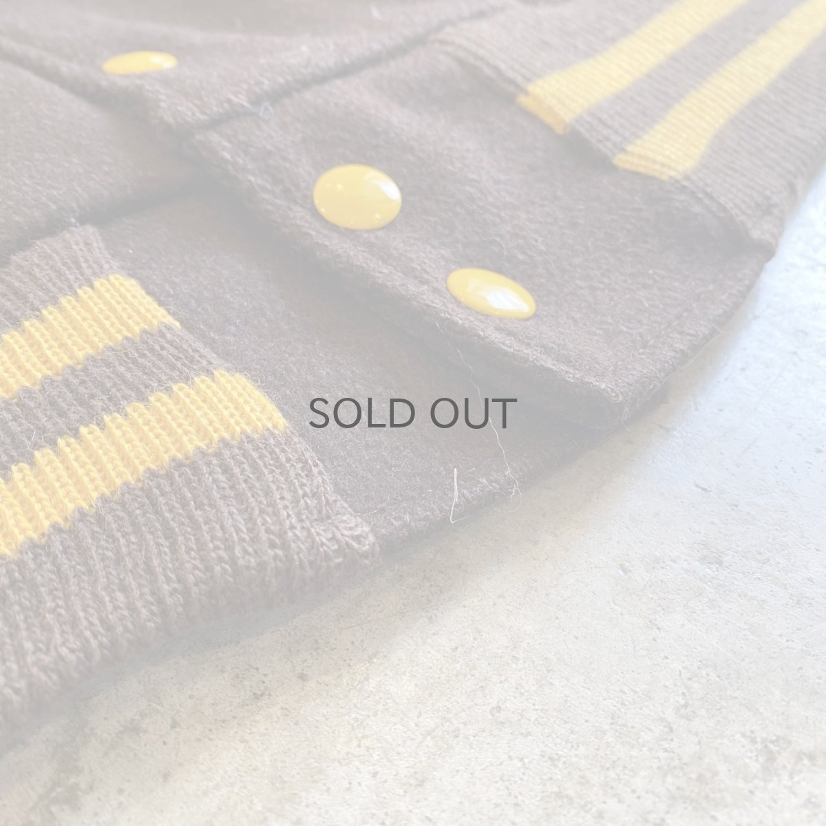 画像11: OLD COLOR LEATHER SLEEVE AWARD JACKET / Ladoes L (11)