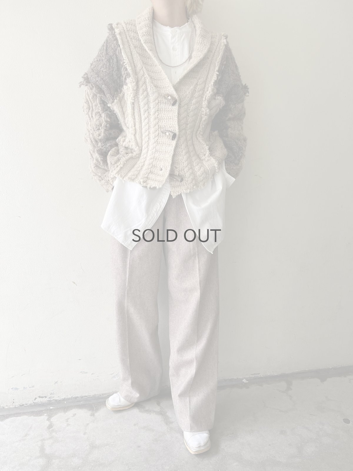 画像11: 【Wiz&Witch】"UNITED" PATCHWORK ALAN KNIT / OS  (11)