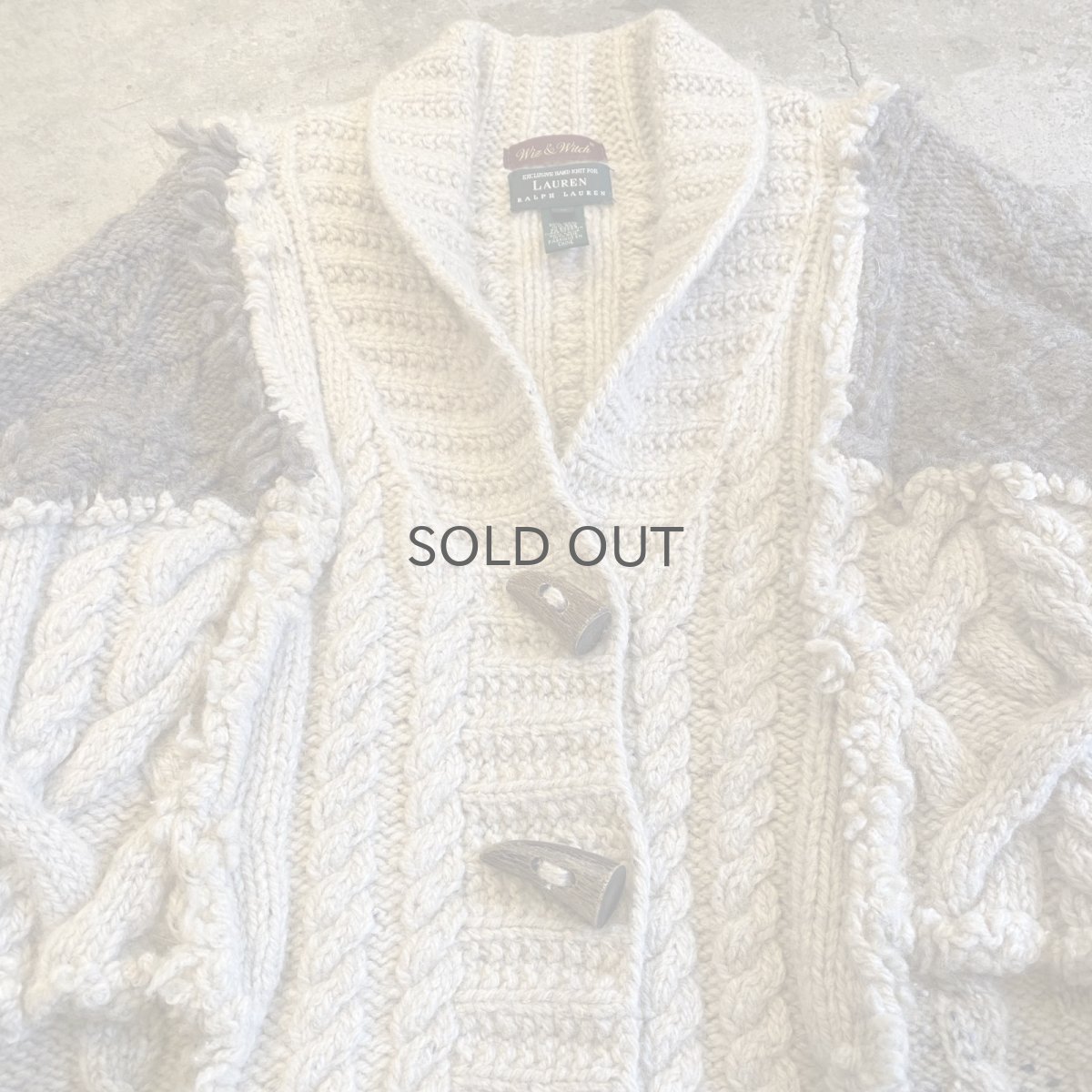 画像4: 【Wiz&Witch】"UNITED" PATCHWORK ALAN KNIT / OS  (4)