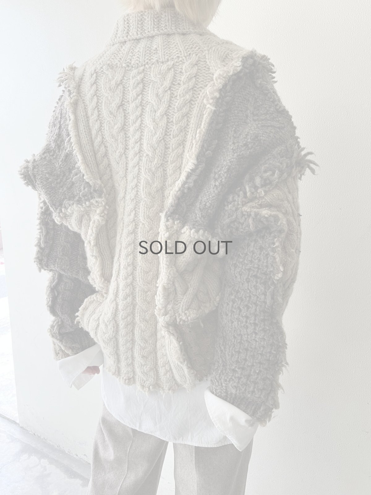 画像12: 【Wiz&Witch】"UNITED" PATCHWORK ALAN KNIT / OS  (12)