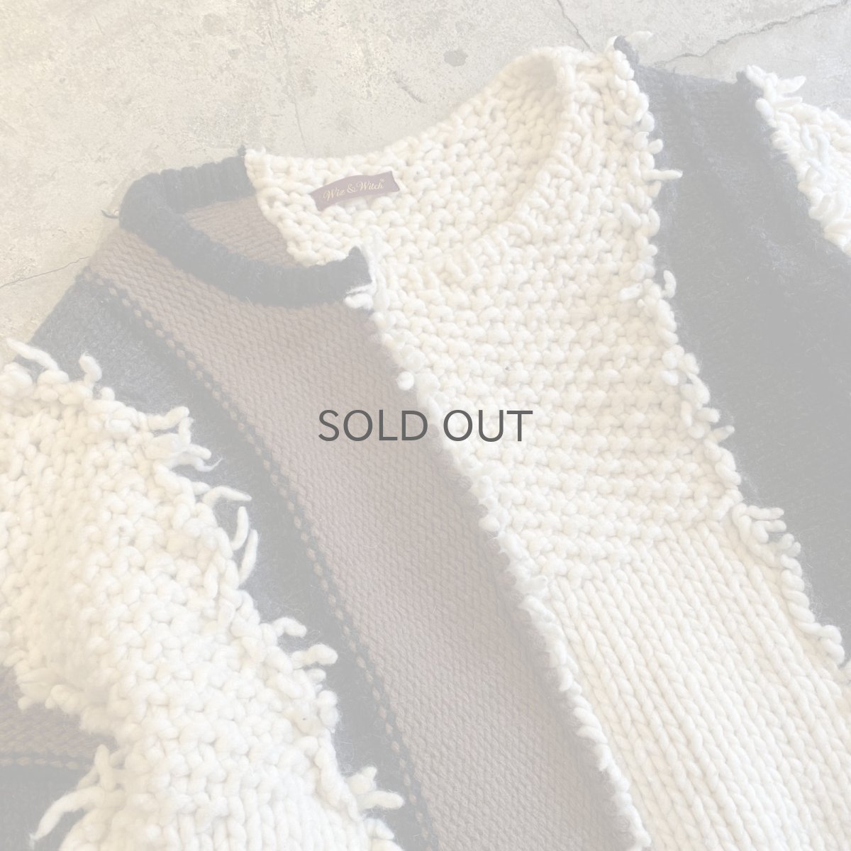 画像3: 【Wiz&Witch】"UNITED" PATCHWORK KNIT / OS (3)