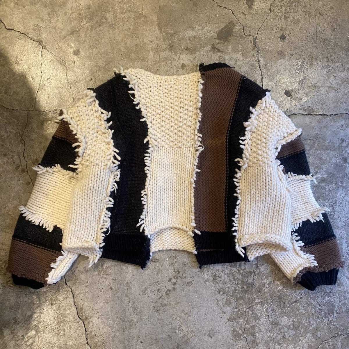 画像2: 【Wiz&Witch】"UNITED" PATCHWORK KNIT / OS (2)