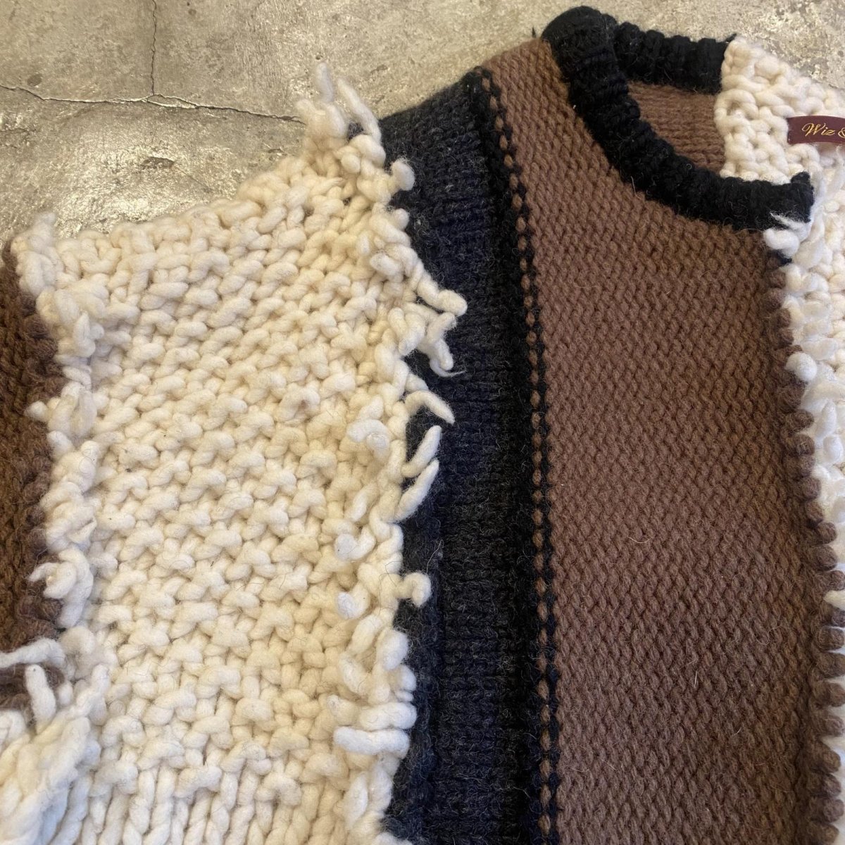 画像6: 【Wiz&Witch】"UNITED" PATCHWORK KNIT / OS (6)