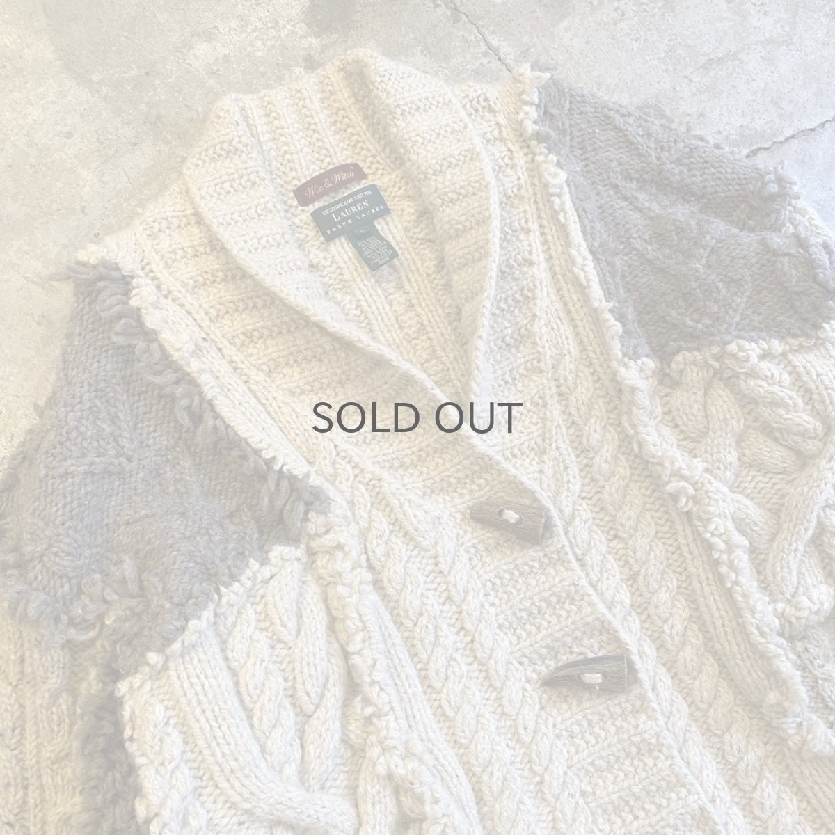 画像3: 【Wiz&Witch】"UNITED" PATCHWORK ALAN KNIT / OS  (3)