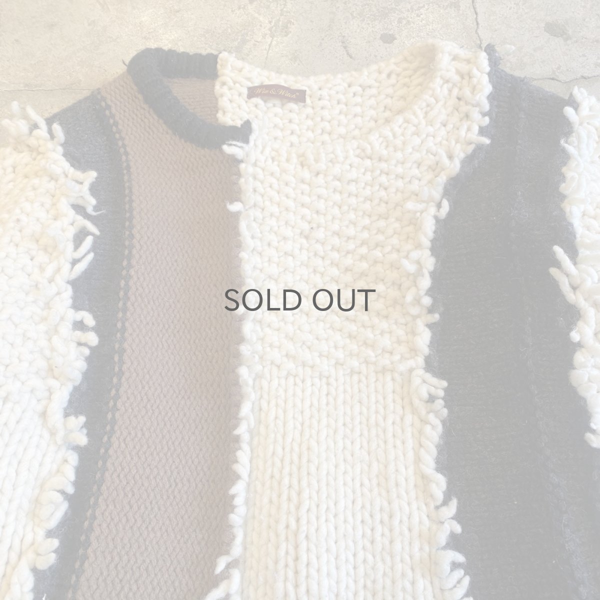 画像4: 【Wiz&Witch】"UNITED" PATCHWORK KNIT / OS (4)