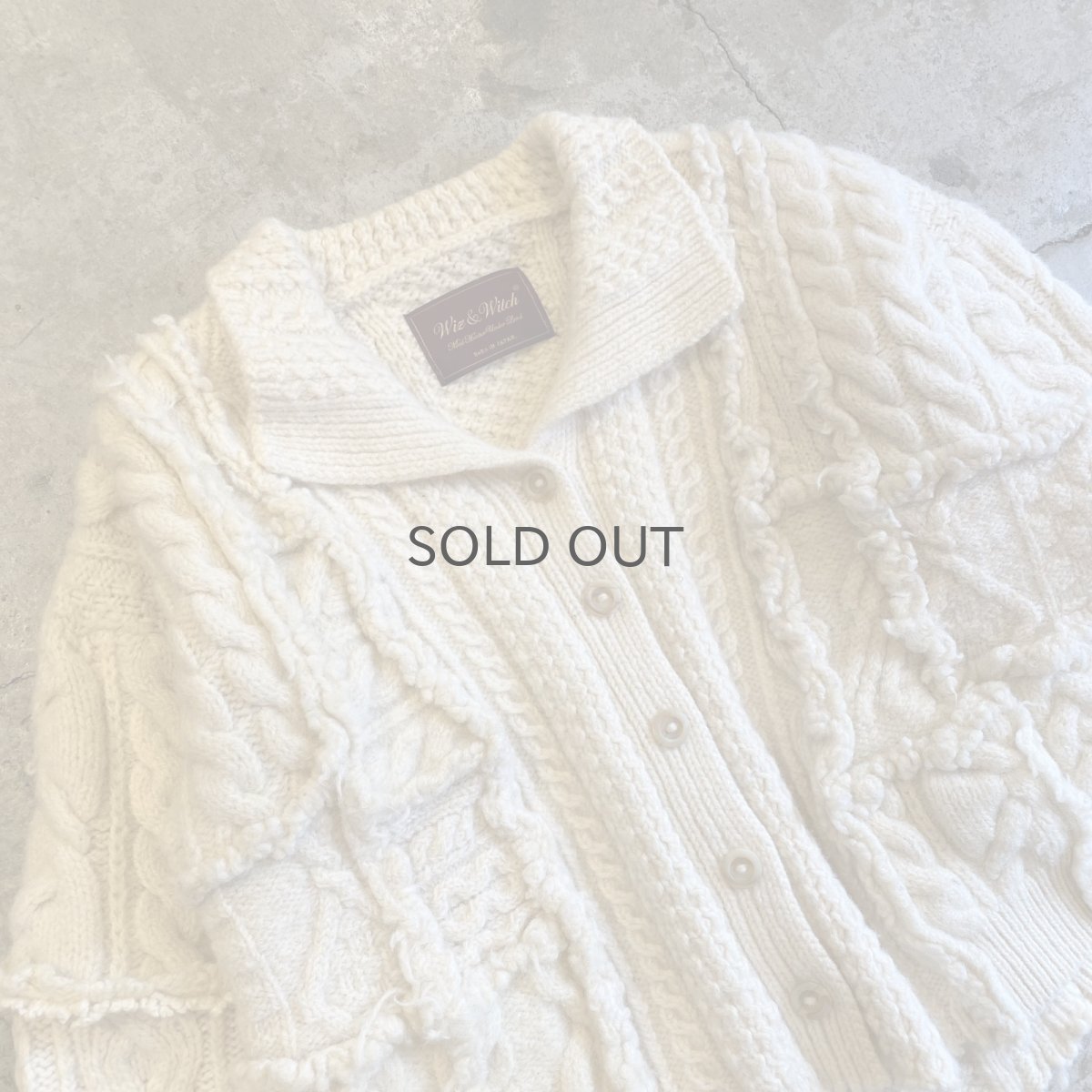 画像3: 【Wiz&Witch】"UNITED" PATCHWORK ALAN KNIT / OS  (3)