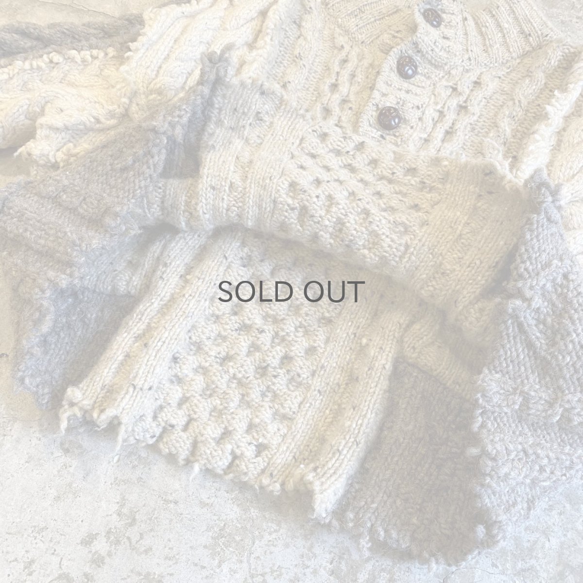 画像9: 【Wiz&Witch】"UNITED" PATCHWORK ALAN KNIT / OS  (9)