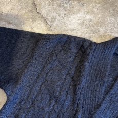 画像10: FRONT ALAN PATTERN VOLUME SLEEVE DESIGN KNIT CARDIGAN / Ladies L (10)
