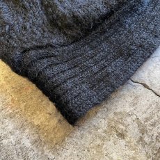 画像3: FRONT ALAN PATTERN VOLUME SLEEVE DESIGN KNIT CARDIGAN / Ladies L (3)