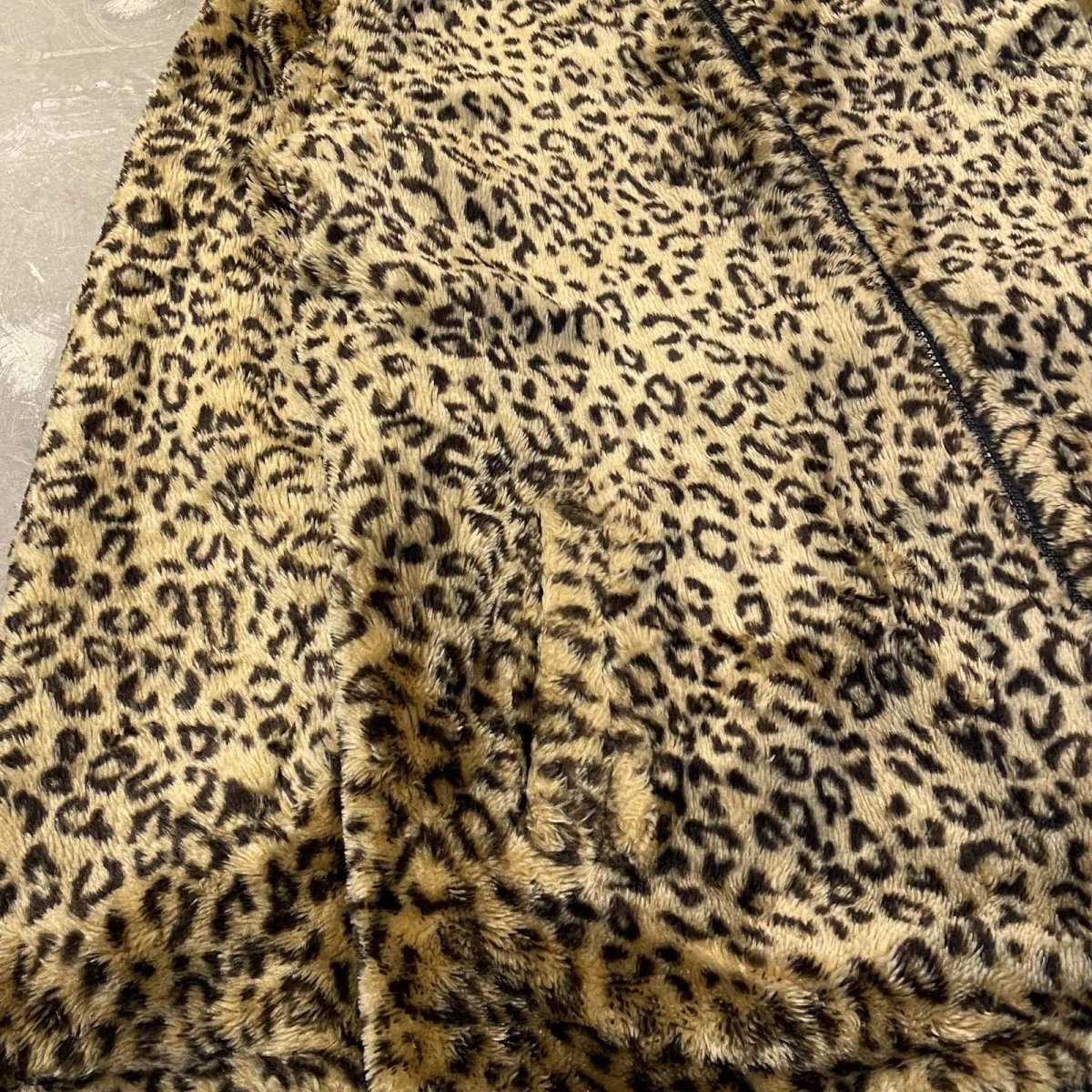 画像7: REVERSIBLE LEOPARD PATTERN ZIP UP JACKET / Mens L (7)