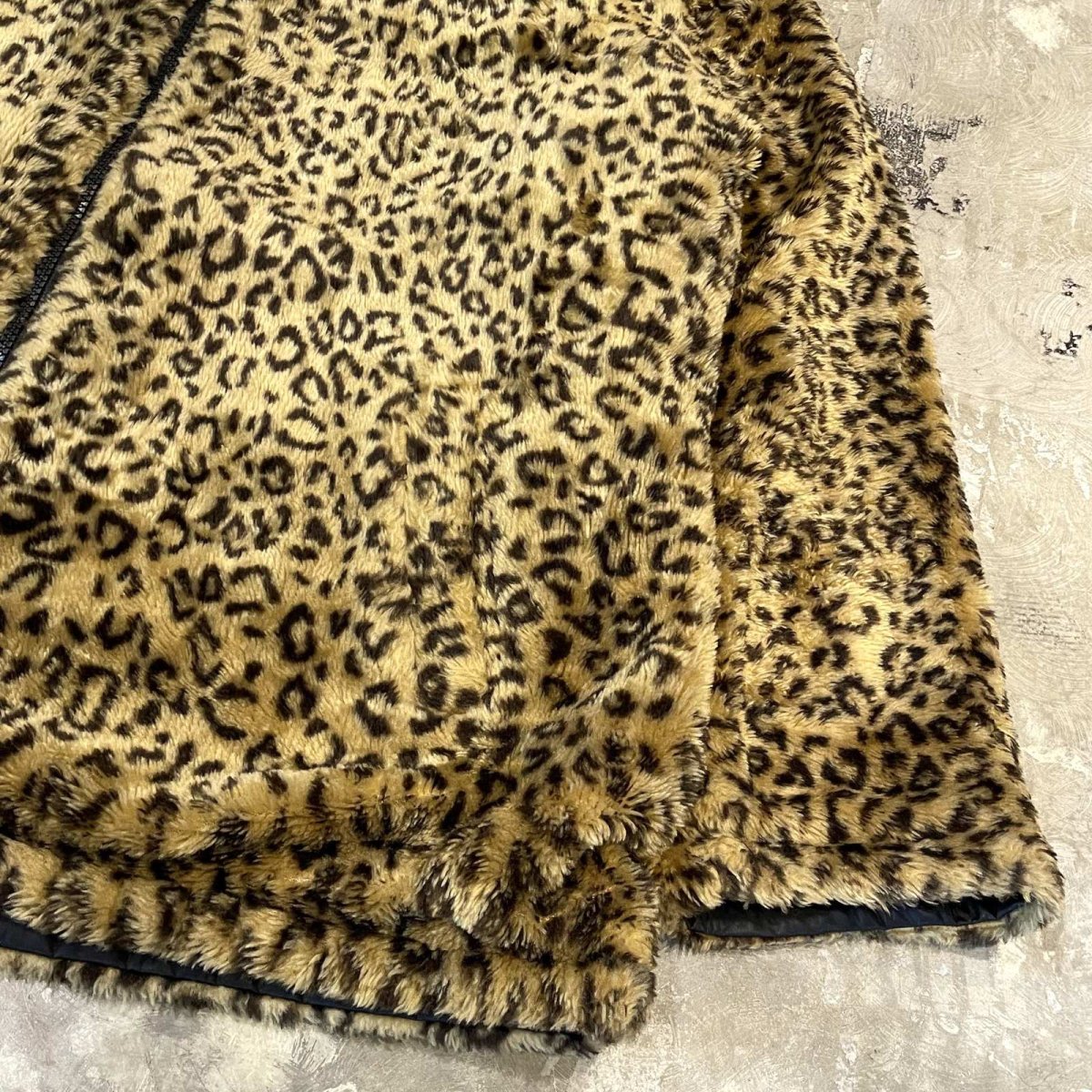 画像8: REVERSIBLE LEOPARD PATTERN ZIP UP JACKET / Mens L (8)