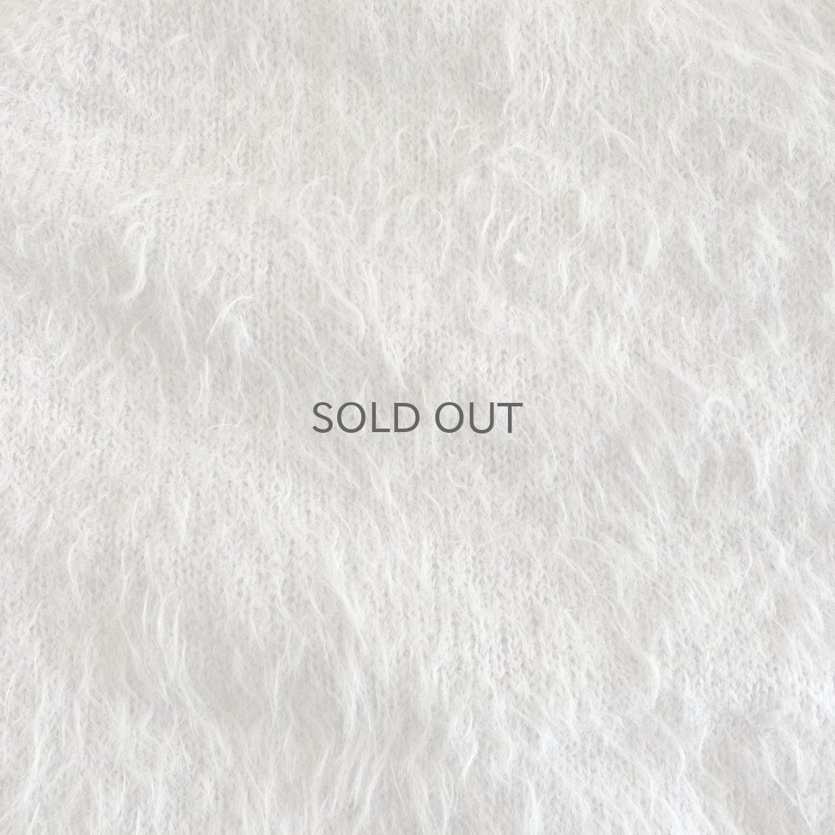 画像11: PALE TONE COLOR SHAGGY VOLUME SLEEVE DESIGN KNIT CARDIGAN / Ladies L (11)