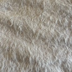 画像11: PALE TONE COLOR SHAGGY VOLUME SLEEVE DESIGN KNIT CARDIGAN / Ladies L (11)