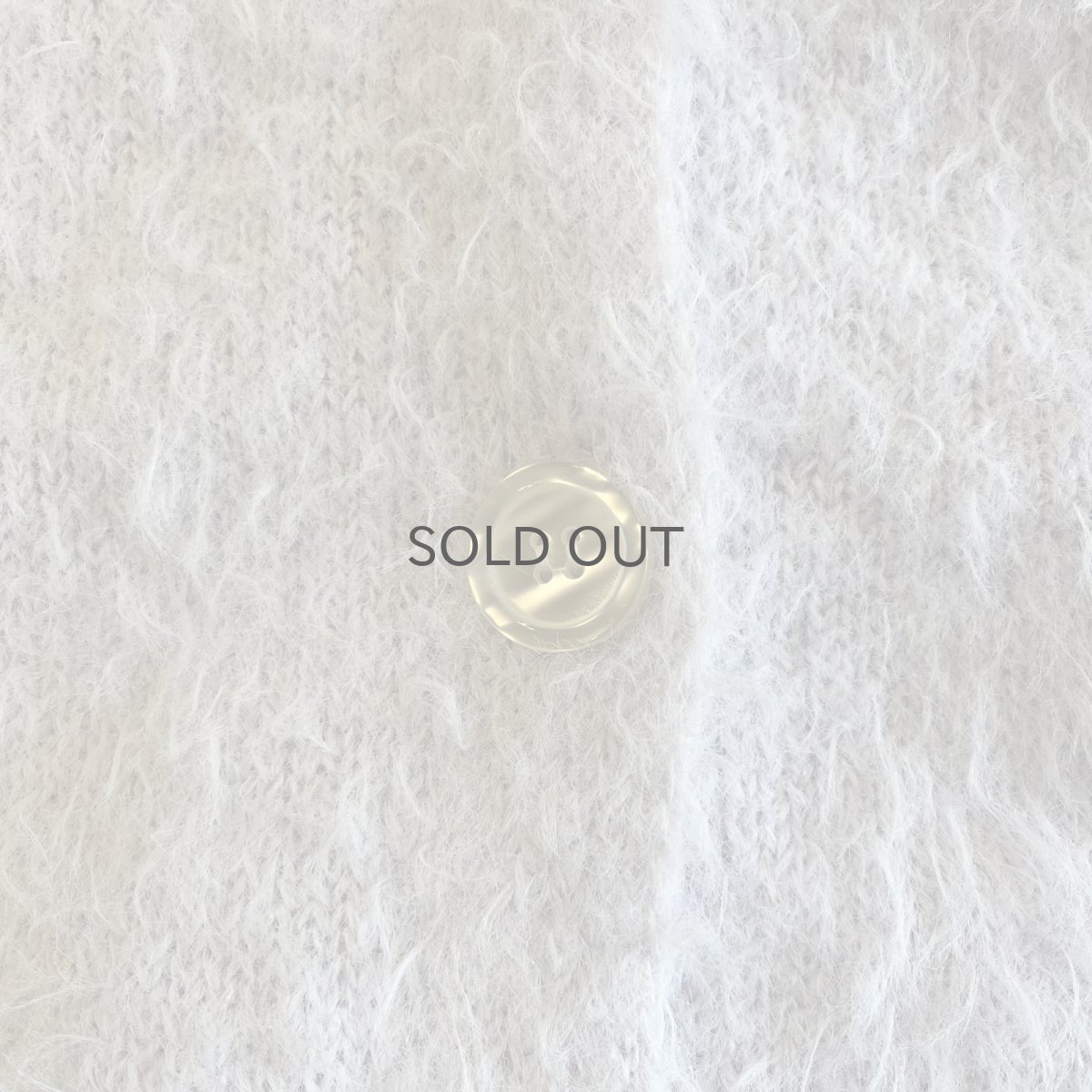 画像10: PALE TONE COLOR SHAGGY VOLUME SLEEVE DESIGN KNIT CARDIGAN / Ladies L (10)