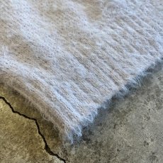 画像3: PALE TONE COLOR SHAGGY VOLUME SLEEVE DESIGN KNIT CARDIGAN / Ladies L (3)