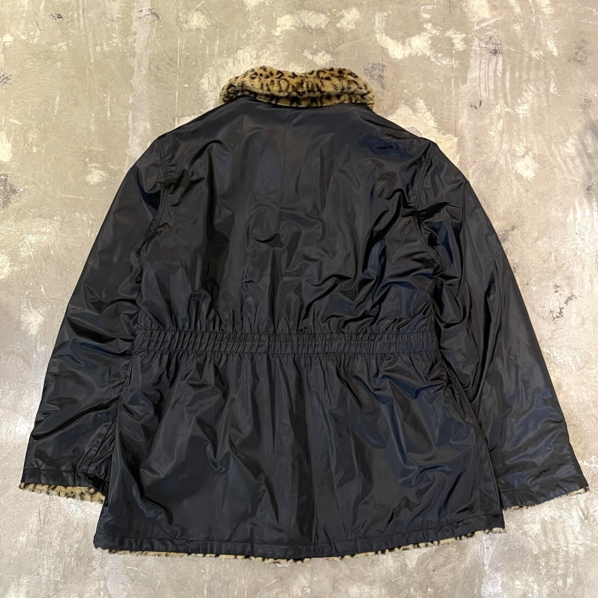 画像4: REVERSIBLE LEOPARD PATTERN ZIP UP JACKET / Mens L (4)