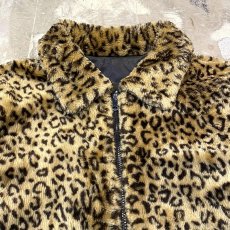 画像13: REVERSIBLE LEOPARD PATTERN ZIP UP JACKET / Mens L (13)