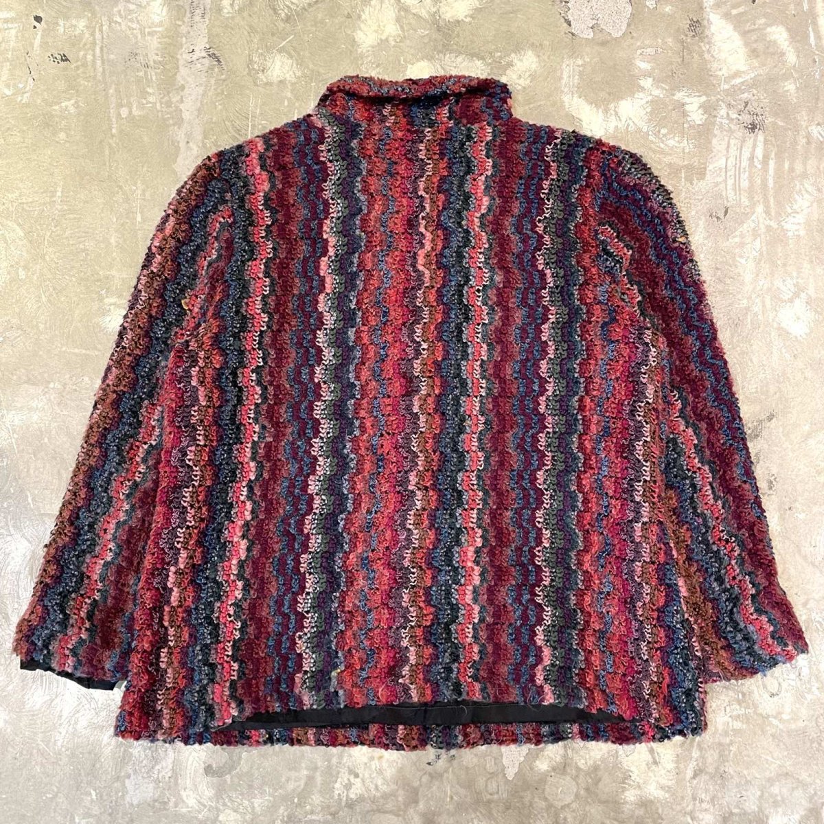 画像2: OLD MIX COLOR ALL OVER KNIT DESIGN JACKET / Mens M (2)