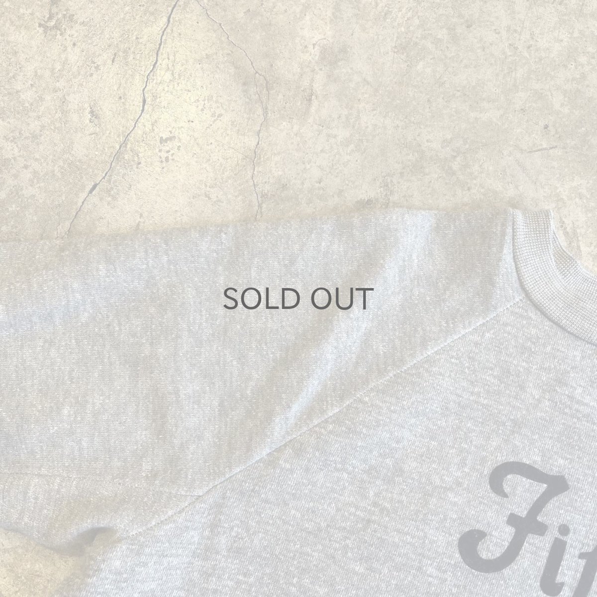 画像9: OLD FRONT FLOCKY LOGO DESIGN COLOR L/S SWEAT / Ladies L (9)