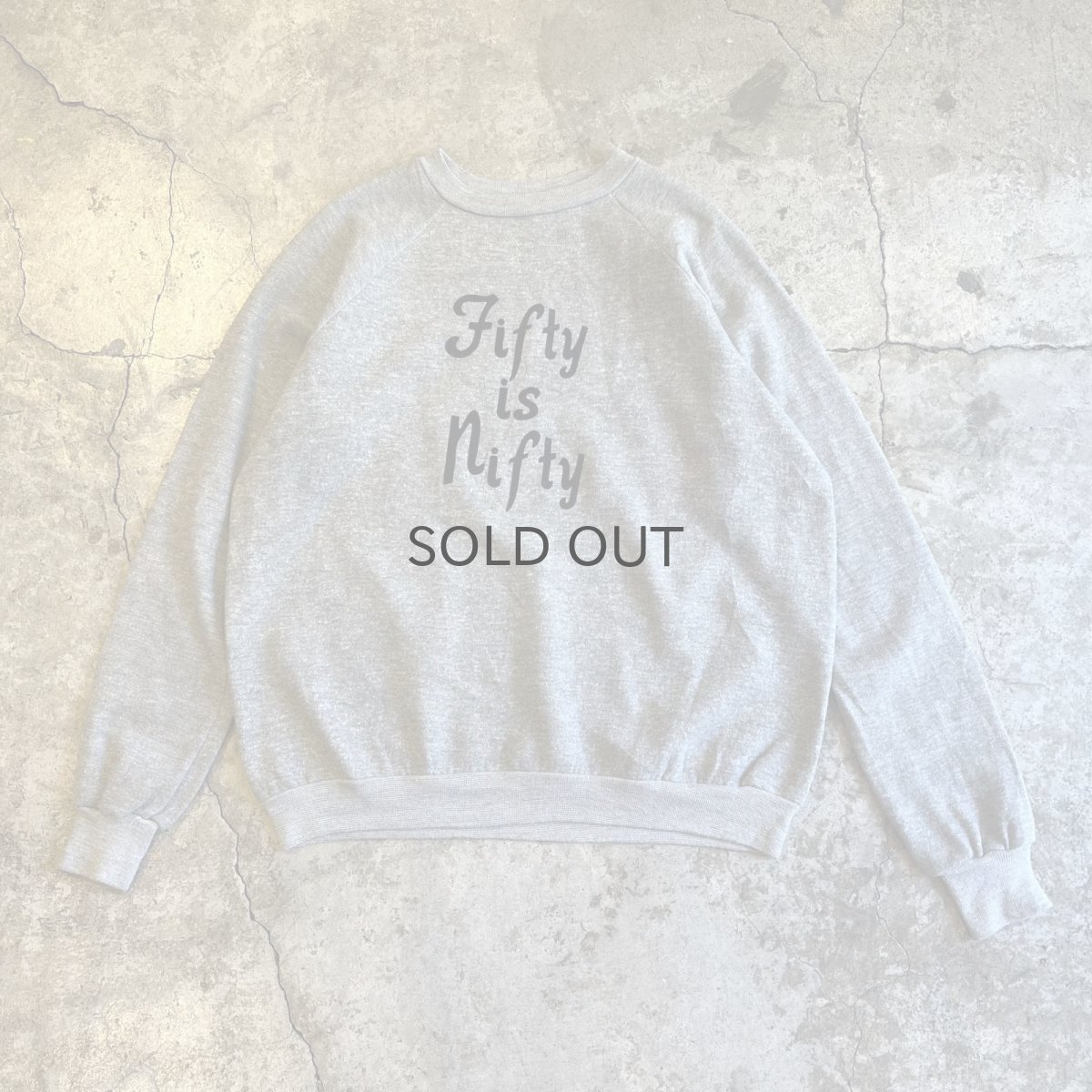 画像1: OLD FRONT FLOCKY LOGO DESIGN COLOR L/S SWEAT / Ladies L (1)