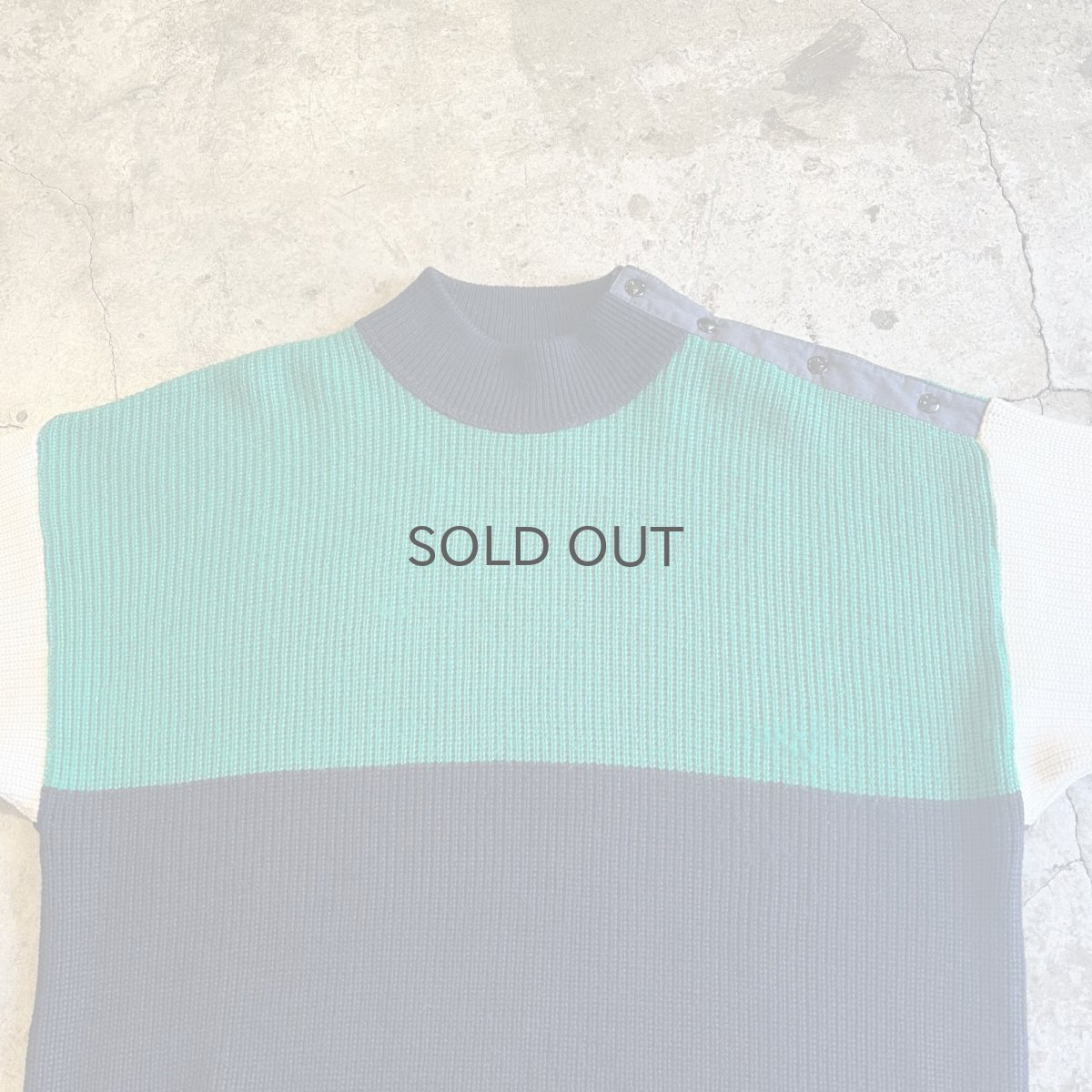 画像9: 【MARINA YACHTING】3 COLOR POINT SNAP BUTTON DESIGN MARINE SWEATER / Ladies L (9)