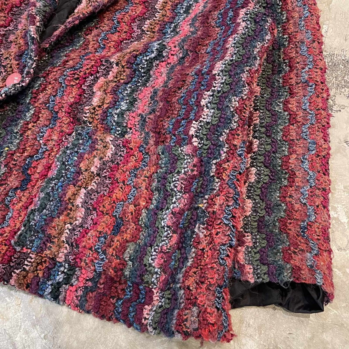 画像6: OLD MIX COLOR ALL OVER KNIT DESIGN JACKET / Mens M (6)