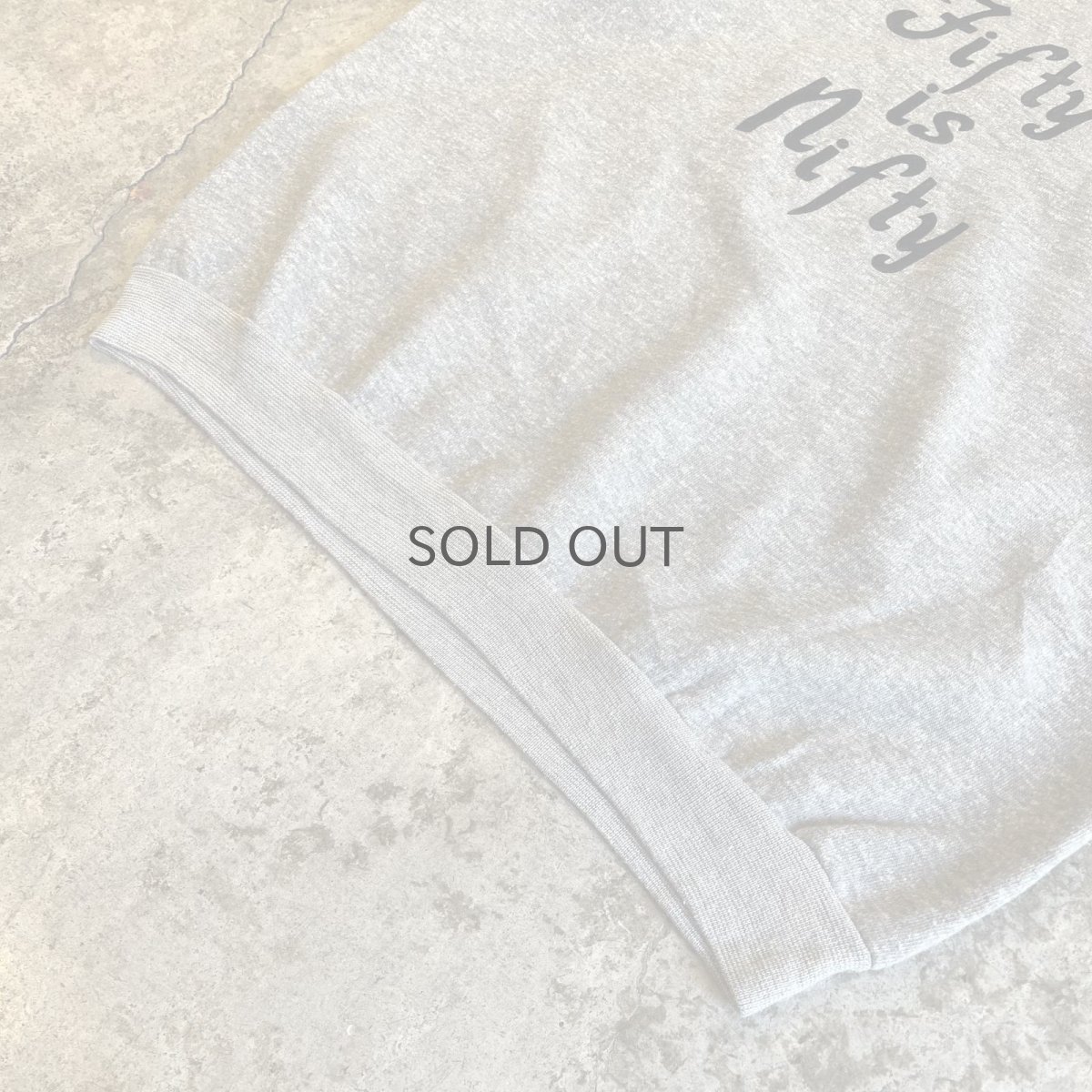 画像4: OLD FRONT FLOCKY LOGO DESIGN COLOR L/S SWEAT / Ladies L (4)