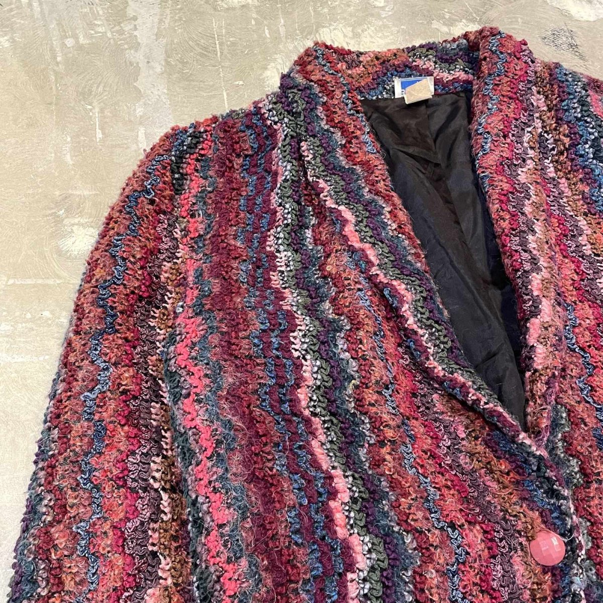 画像3: OLD MIX COLOR ALL OVER KNIT DESIGN JACKET / Mens M (3)