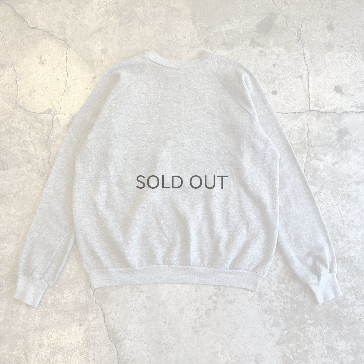 画像2: OLD FRONT FLOCKY LOGO DESIGN COLOR L/S SWEAT / Ladies L (2)