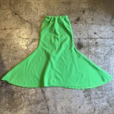 画像1: GREEN COLOR MERMAID DESIGN FLEECE SKIRT / W21~W32 (1)