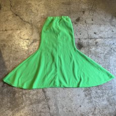 画像2: GREEN COLOR MERMAID DESIGN FLEECE SKIRT / W21~W32 (2)