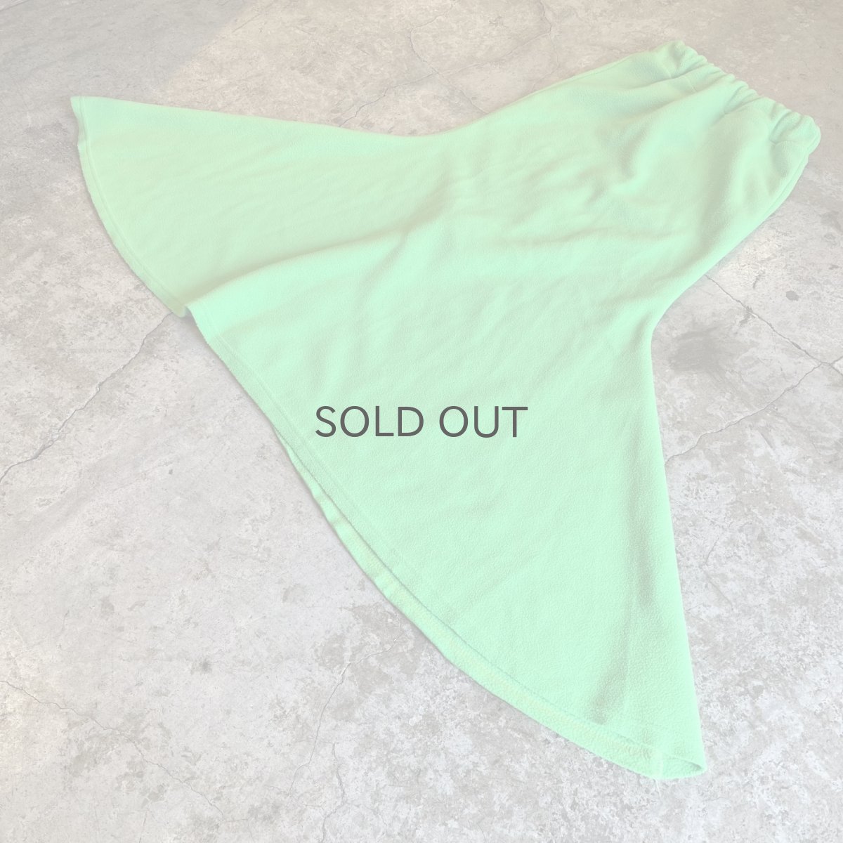 画像5: GREEN COLOR MERMAID DESIGN FLEECE SKIRT / W21~W32 (5)