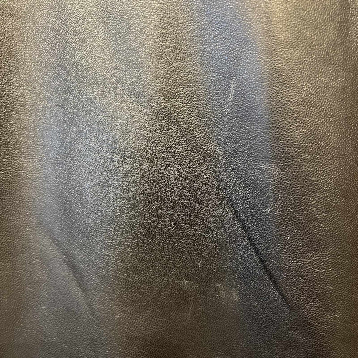 画像10: SIDE CROSS LINE DESIGN STRAIGHT LEATHER PANTS / W29(4) (10)