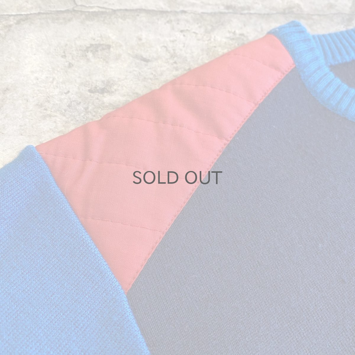 画像6: YACHTING SHOULDER QUILTING COLOR SPORTS SWEATER / Ladies L / MADE IN ITALY (6)