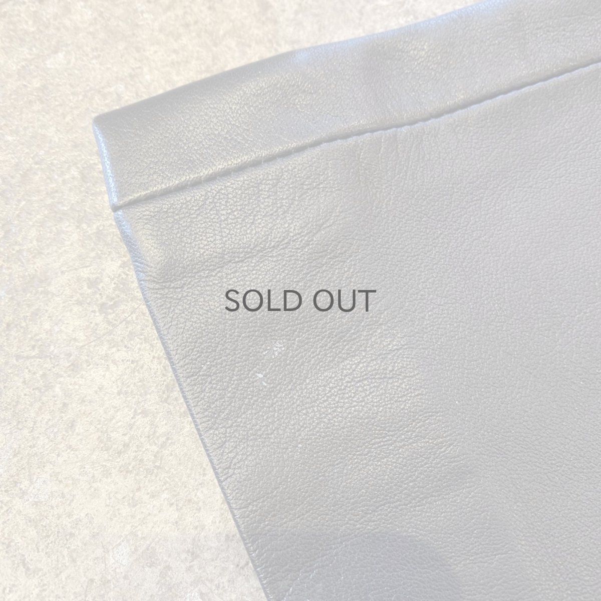 画像10: BLACK COLOR TIGHT STRAIGHT LEATHER PANTS / W26 (10)