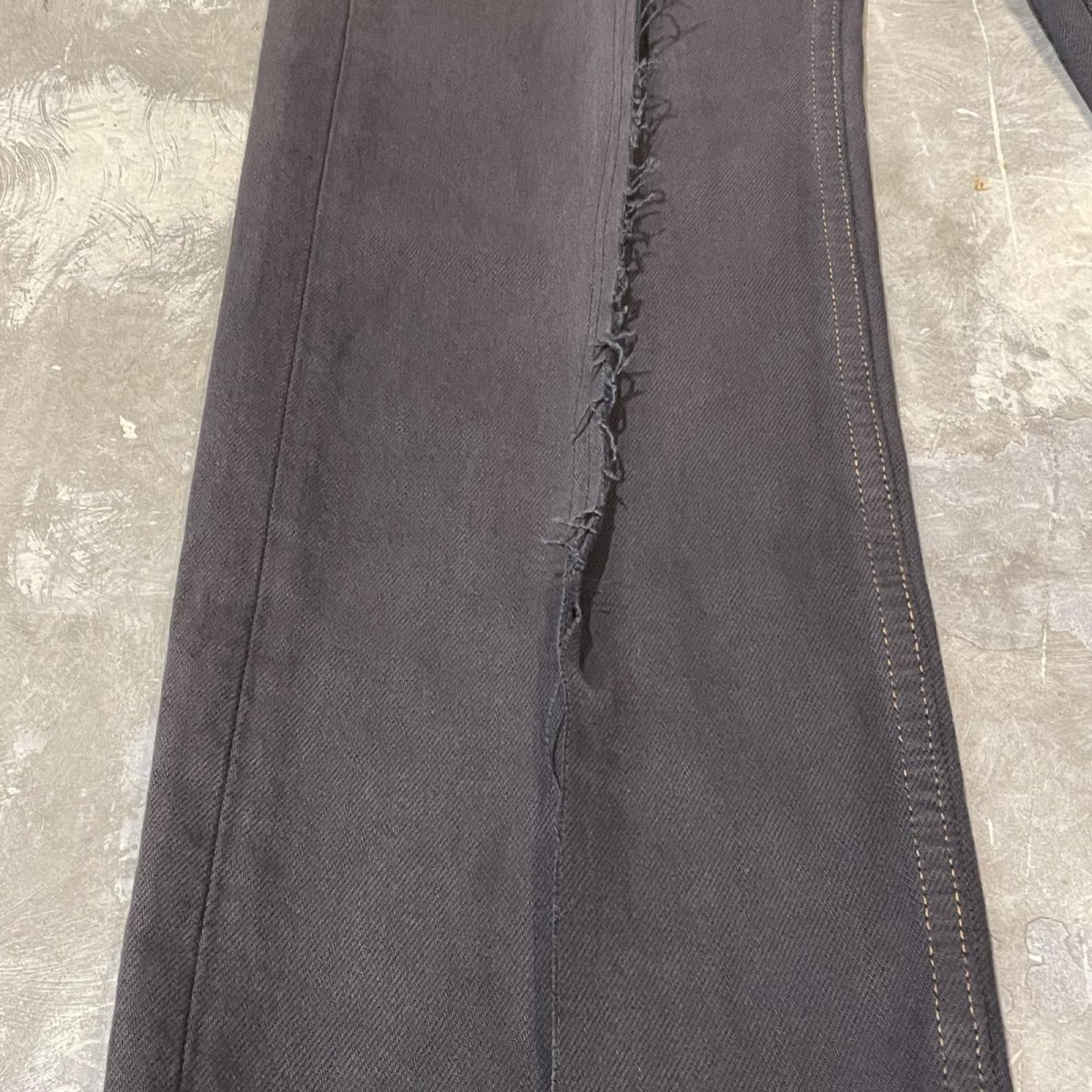 画像7: 【Wiz&Witch】"DIRTY BEAUTIFUL" BACK AFGHAN SKIRT DENIM PANTS / W32 (7)