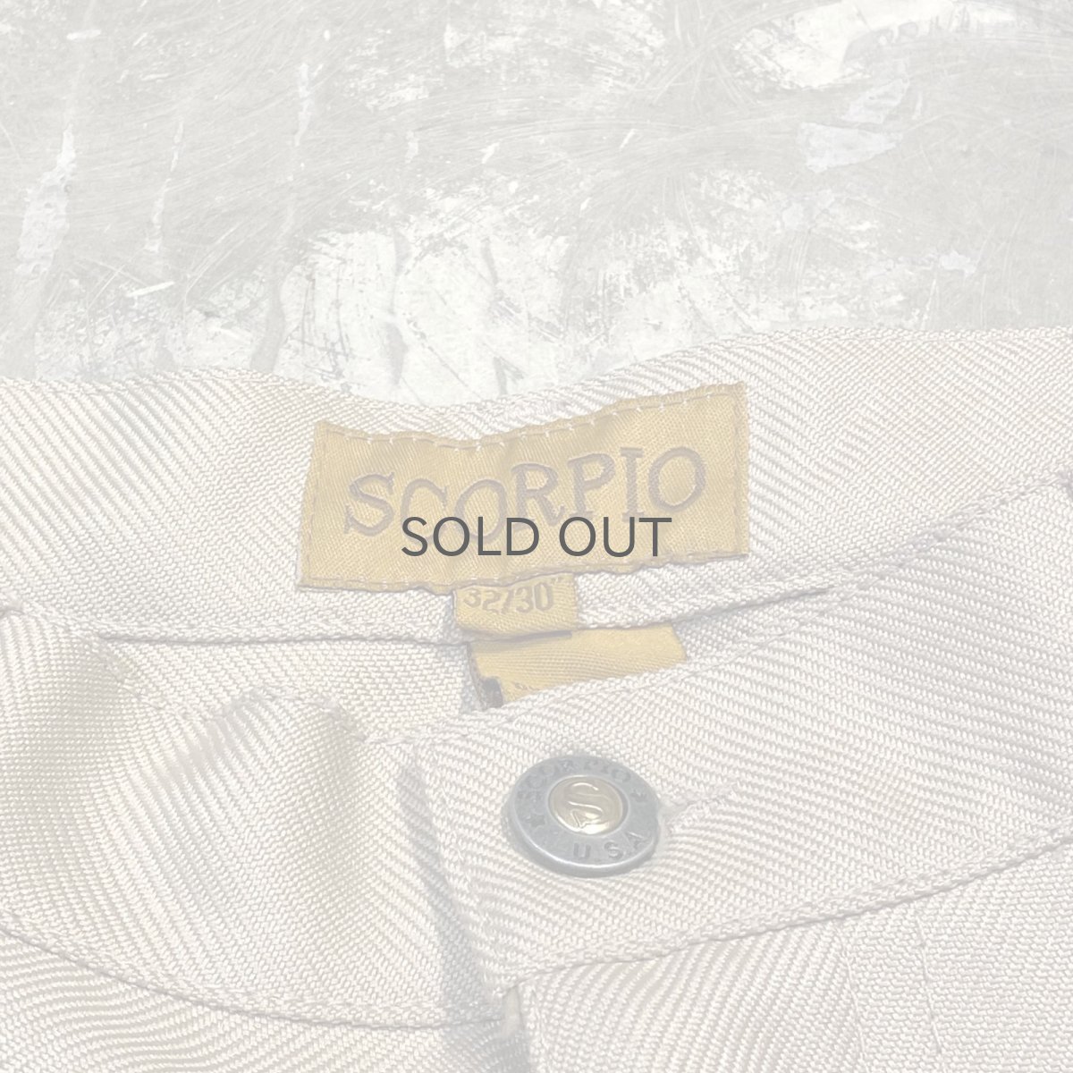 画像10: BACK SCORPION EMBROIDERY STRAIGHT SLACKS / W31 (10)