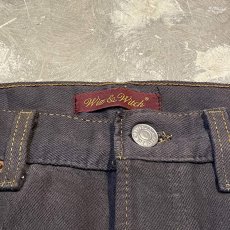 画像10: 【Wiz&Witch】"DIRTY BEAUTIFUL" BACK AFGHAN SKIRT DENIM PANTS / W32 (10)