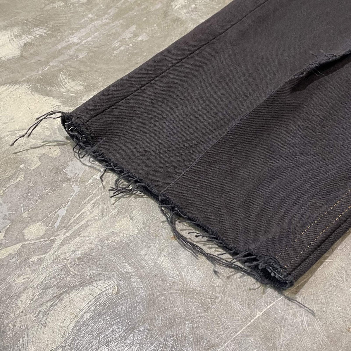 画像8: 【Wiz&Witch】"DIRTY BEAUTIFUL" BACK AFGHAN SKIRT DENIM PANTS / W32 (8)