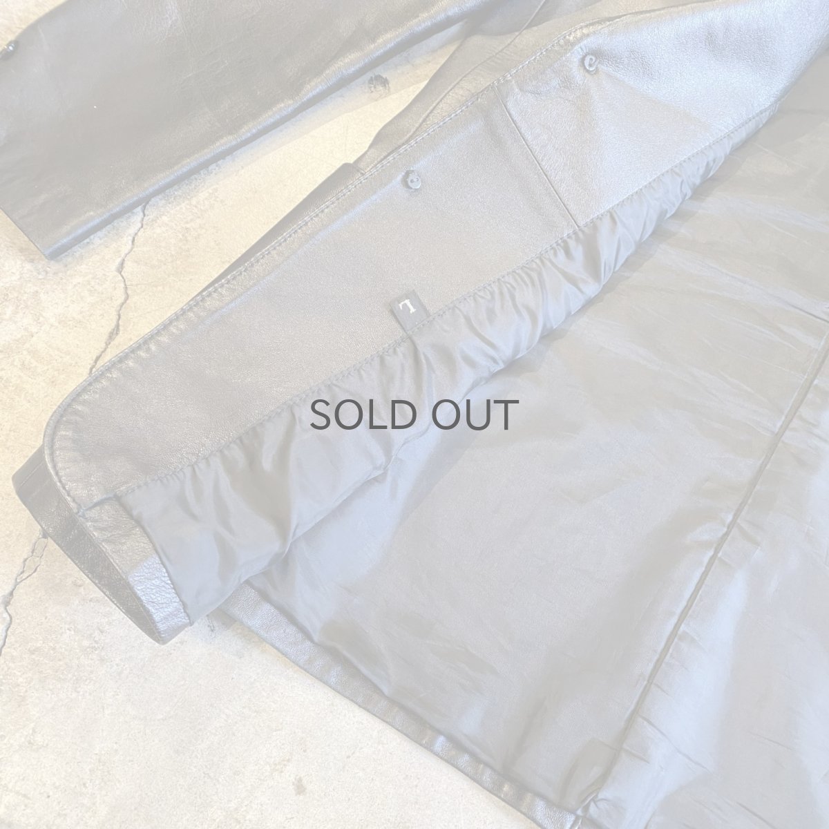 画像6: BLACK COLOR REAL LEATHER TAILORED DESIGN JACKET / Ladies L (6)