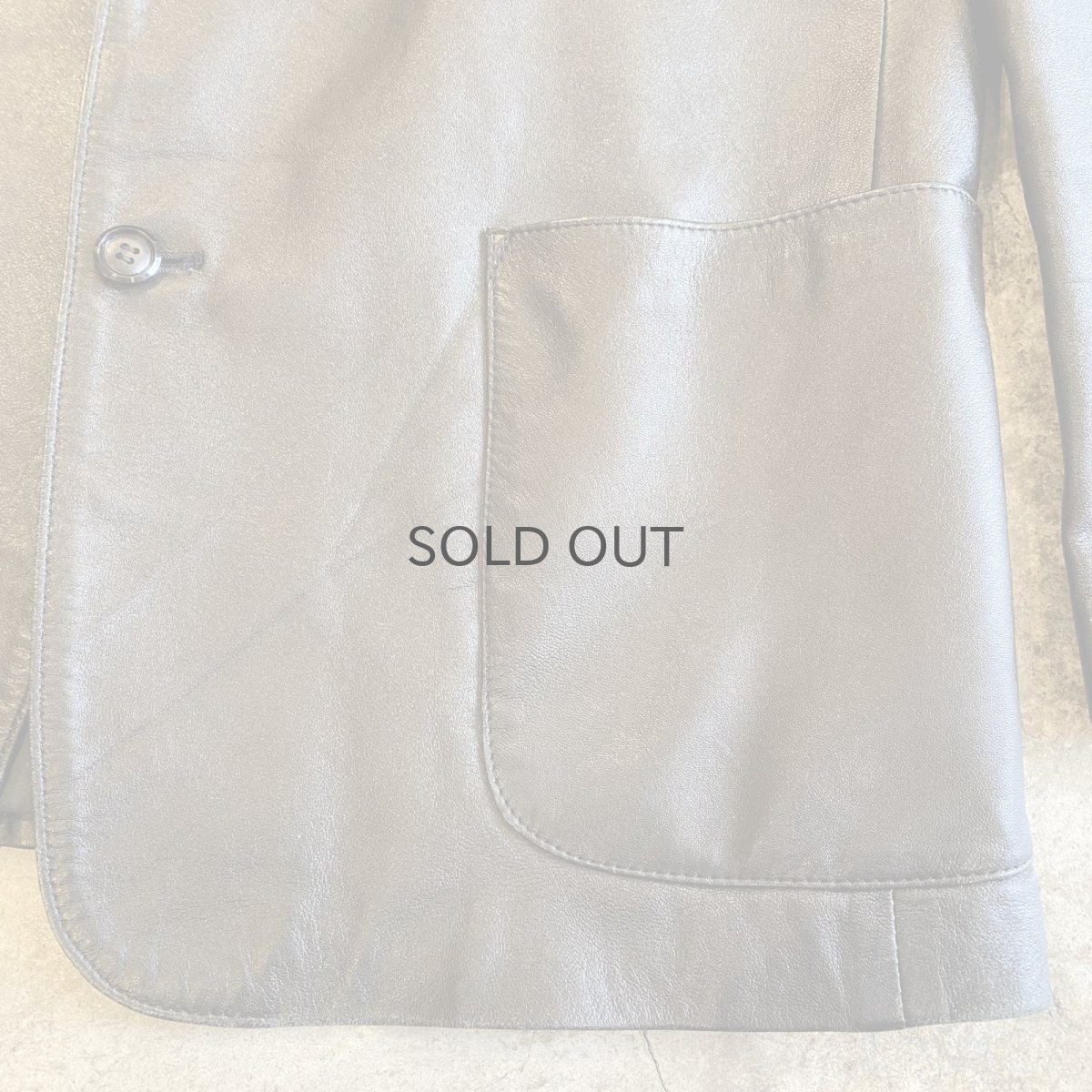 画像12: BLACK COLOR REAL LEATHER TAILORED DESIGN JACKET / Ladies L (12)