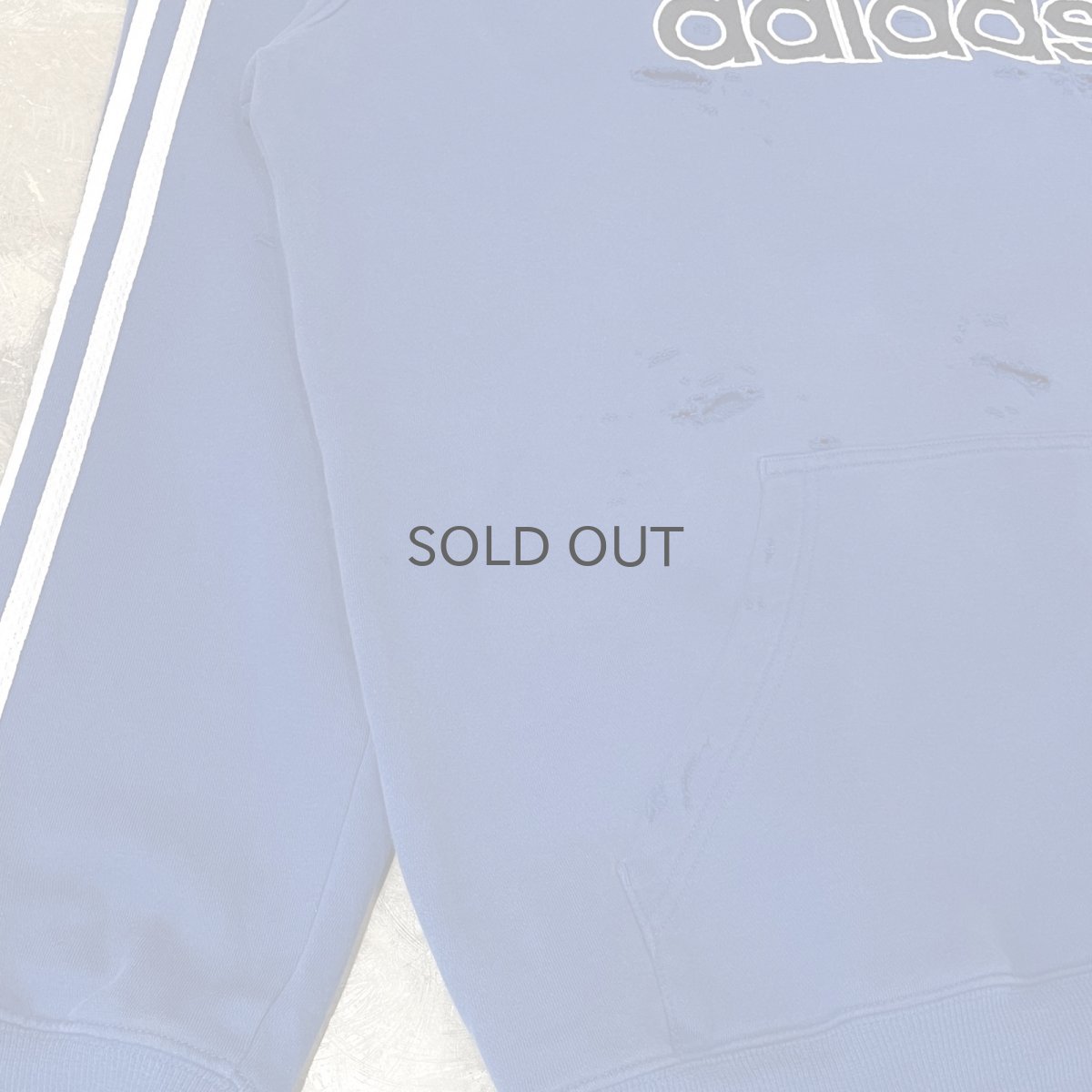 画像5: 【adidas】LOGO CRASH DAMAGE HOODIE SWEAT / Mens XL (5)