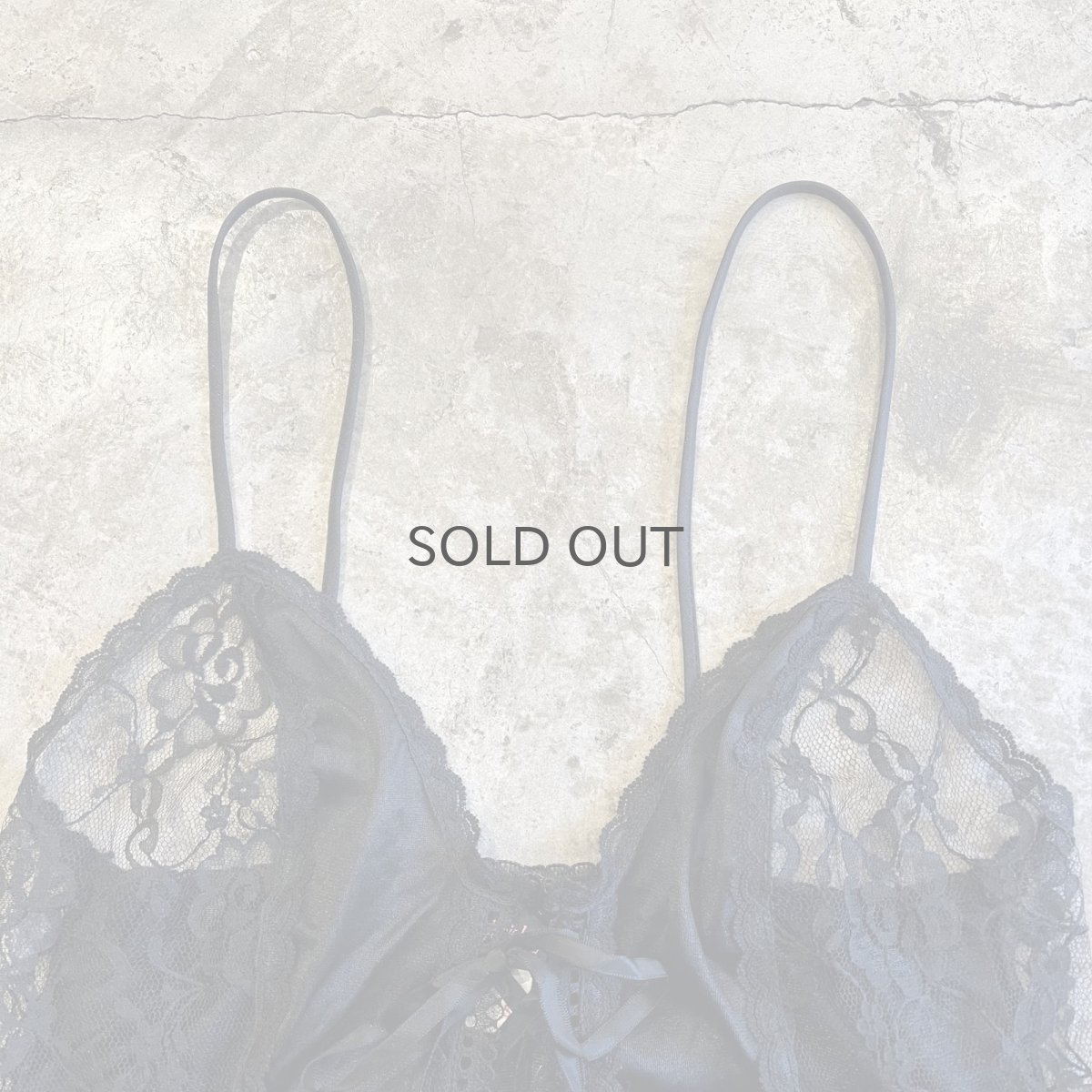 画像5: SIDE LACE FRONT LACE UP RIBBON DESIGN SHORT LINGERIE  / Ladies XS(S)  / MADE IN USA (5)