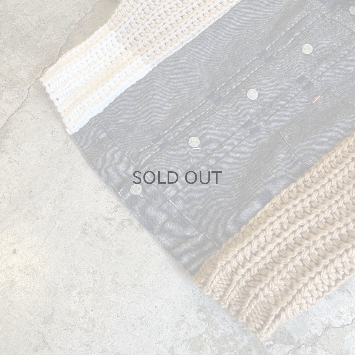 画像4: 【Wiz&Witch】"UNITED" KNIT×DENIM JACKET / OS (4)