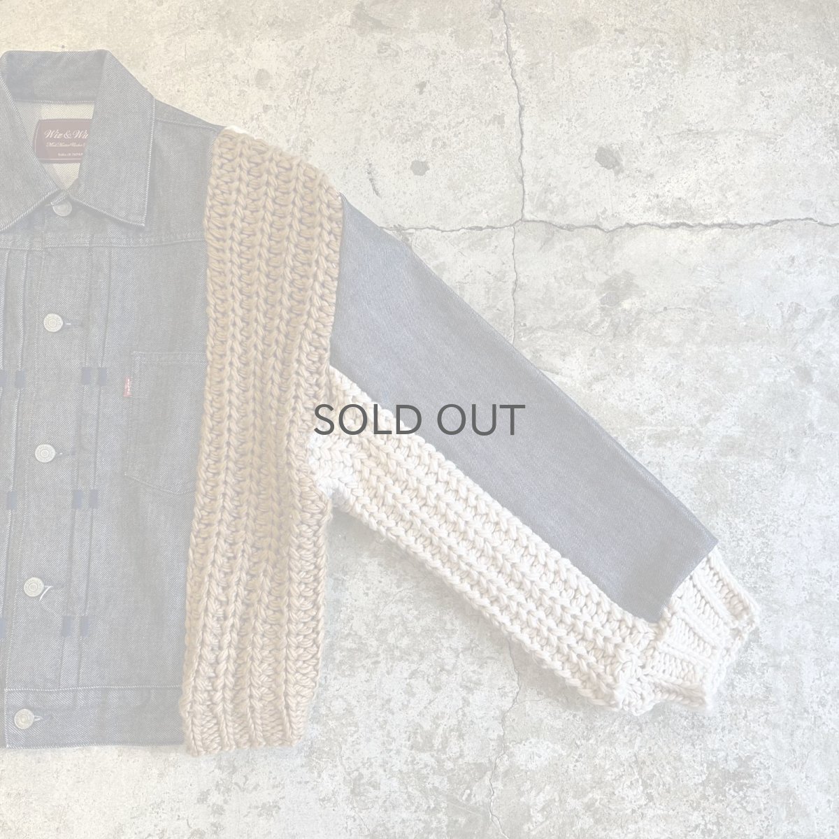 画像7: 【Wiz&Witch】"UNITED" KNIT×DENIM JACKET / OS (7)