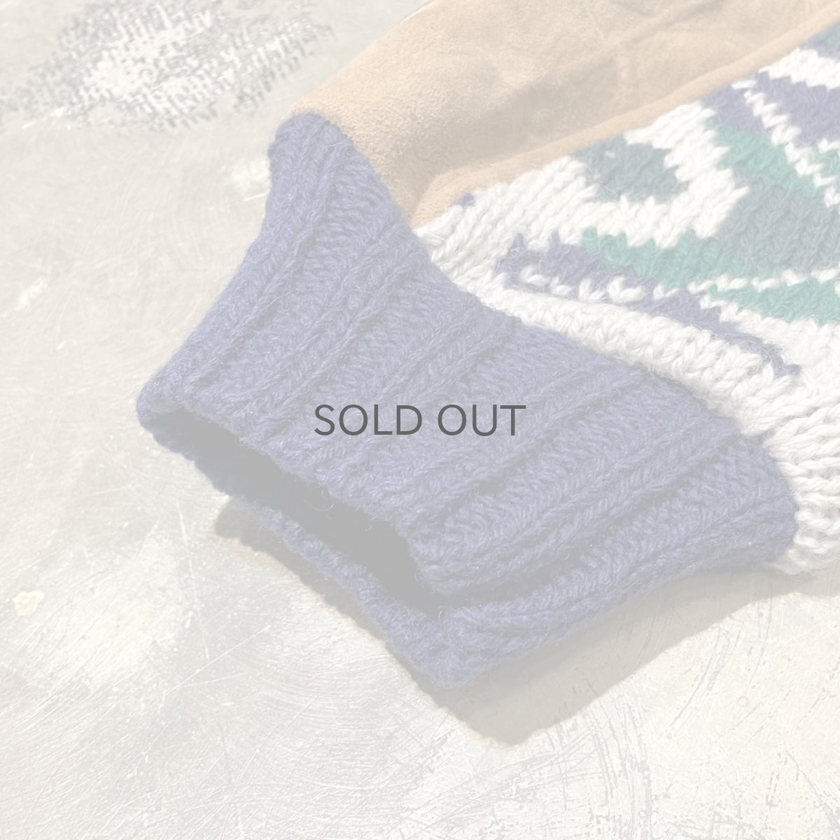 画像7: 【Wiz&Witch】"UNITED" NATIVE KNIT × SUEDE JACKET / OS (7)